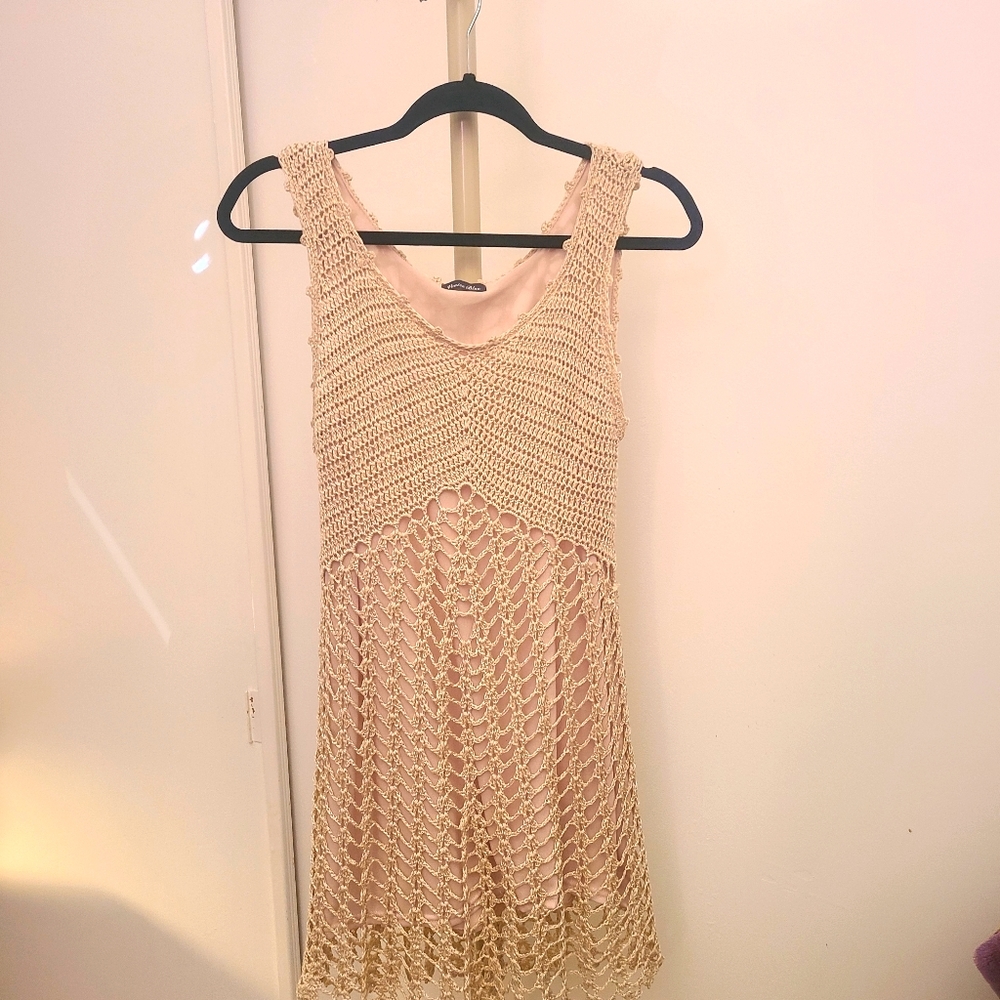 Crocheted tank dress